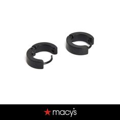 in stock Trendy Black Hoop Earrings As Gift, Trendy Black Hoop Earrings For Gift, Modern Black Hoop Earrings, Trendy Black Hoop Jewelry, Black Minimalist Small Hoop Earrings, Modern Black Hoop Earrings For Everyday, Everyday Small Black Hoop Earrings, Black Small Hoop Metal Jewelry, Black Metal Small Hoop Jewelry