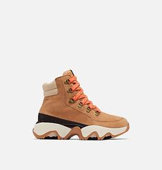 Women's Best-Selling Shoes | SOREL Sorel Kinetic, Happy Shoes, Brown Boots Women, Waterproof Sneakers, Heel Caps, Sorel Womens, Walking Boots, Leather Collar, Lace Up Ankle Boots