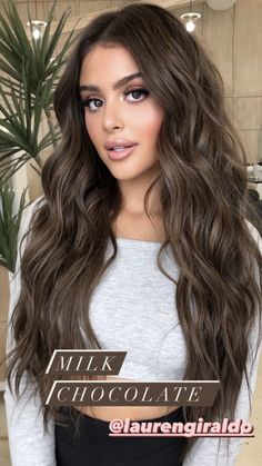 Brown Hair Inspiration, Wavy Wigs, Brunette Balayage Hair, Trendy Hair Color, Hair Inspiration Color, Wigs For Women