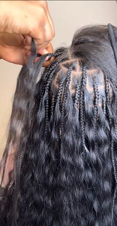 Micro Braids Human Hair, Bora Braids, Braids Hairstyles Ideas, Micro Braids Hairstyles, Big Box Braids Hairstyles, Goddess Braids Hairstyles, Box Braids Hairstyles For Black Women, Braided Cornrow Hairstyles, Cute Box Braids Hairstyles