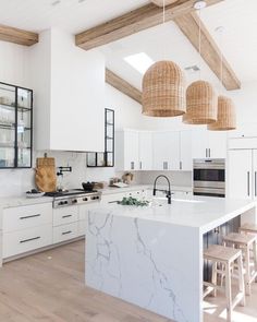 the kitchen is clean and ready for us to use in its new owner's home