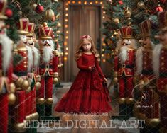 Nutcracker Backdrop, Composite Portrait, Photo Composite, Holiday Portraits, Background Studio, Xmas Theme, Christmas Photography, Photoshop Backgrounds