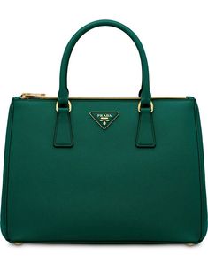 Prada Galleria Bag, Prada Galleria, Miu Miu Bag, Designer Tote Bags, Bag Green, Prada Handbags, Gucci Handbags, Nylon Bag, Green Bag