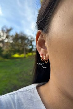 Item Details: This is for 1 Pair (= 2 Pieces). Size:  * 13mm (small)  * 15mm (medium) Item Details: The earrings are for 1 PAIR (= 2 Pieces) and only come in the CLIP-ON version for NON-PIERCED ears. These clip-on hoop earrings use a spring closure and look very realistic (like pierced earrings). Shipping: * US customers: Receive FREE US shipping by making an order of $35 or above from my shop. * Non-US customers: If you order multiple items from my shop at once, the shipping cost will be for on Small Hoop Clip-on Earrings, Minimalist Clip-on Huggie Earrings, Adjustable Tarnish Resistant Piercings For Everyday, Minimalist Clip-on Cartilage Earrings For Gift, Minimalist Clip-on Cartilage Earrings As Gift, Minimalist Small Hoop Clip-on Jewelry, Minimalist Clip-on Small Hoop Jewelry, Minimalist Huggie Clip-on Earrings For Gift, Minimalist Huggie Clip-on Earrings As Gift