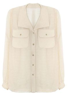 Art Beige Plaid Pockets Button Blouse Tops Summer Cream Button-up Shirt With Pockets, Beige Buttoned Blouse For Summer, Summer Beige Blouse With Buttons, Chic Blouse With Buttoned Pockets For Day Out, Chic Button-up Tops With Pockets, Office Collared Blouse With Buttoned Pockets, Beige Tops With Buttoned Pockets And Lapel Collar, Collared Blouse With Pockets For Day Out, Collared Office Blouse With Buttoned Pockets