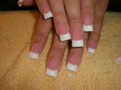 Perfect French tip!!! Flared Nail Designs, Flare Acrylic Nails, Flare Nails, Wide Nails, Nail Board, Duck Nails