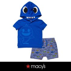 in stock Terry Shorts Outfit, Mommy Shark, Shark T Shirt, French Terry Shorts, Shorts Outfit, Baby Shark, Outfit Set, Short Outfits