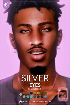 a man with dreadlocks on his head is featured in an ad for silver eyes