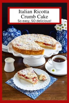 italian ricotta crumb cake so easy, 30 delicious desserts to make at home