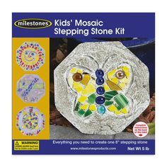 a stone kit for kids to make mosaic stepping stones