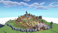 Minecraft Custom Village, Minecraft Village Ideas, Minecraft Medieval Village, Vila Medieval, Minecraft Village, Village Ideas, Minecraft Interior Design, Minecraft Farm, Bangunan Minecraft