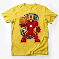 Superhero Basketball Player Graphic Tee, Comic-Inspired Sports Fan T-Shirt Male T-Shirt Custom graphic T-Shirt.Customize your color Superhero Basketball, Basketball Player, Male T Shirt, Basketball Players, Sports Fan, Custom Shirts, Graphic Tee, Graphic T Shirt, Basketball