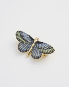 Key Features:


  
Elegant Material: Crafted from 22ct worn-gold plated brass with enamel details for a sophisticated finish.

  
Distinctive Brooch Design: The brooch measures 0.6" height x 1.2" width (1.5 cm x 3 cm), making it a standout accessory.

  
Easy Care: Wipe clean with a soft cloth to maintain its shine and quality.

  
Gift-Ready Packaging: Comes in a stylish gift box with a cotton pouch, perfect for presenting as a gift.



Dimensions:


  
Brooch Dimensions: 0.6" height x 1.2" wid Blue Enamel Brooch For Gift, Blue Enamel Brooch Gift, Blue Enamel Brooches For Gift, Yellow Gold Enamel Brooches For Gifts, Formal Blue Enamel Brooches, Enamel Brooch Lapel Pin Gift, Gold Enamel Lapel Pin, Blue Enamel Pin For Gift, Butterfly-shaped Enamel Pin Gift