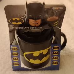 the batman coffee mug is in its box