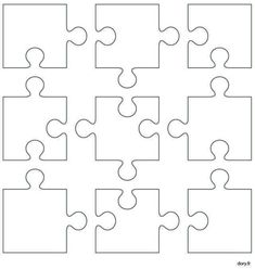 the missing pieces of a puzzle are shown in this printable puzzle piece templates