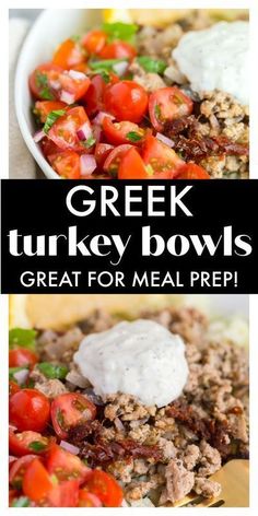 greek turkey bowls are great for meal preps, but they don't have much meat