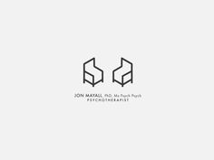 the logo for jon nayll's photography studio, which has been designed to look like