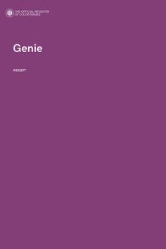 an image of the cover of a book called genie, which is written in black and