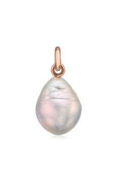 Monica Vinader Nura Baroque Pearl Necklace Enhancer | Nordstrom Rose Gold Pearl Necklace, Wide Leg Jeans Outfit, Rose Gold Pearl, Statement Shoe, Baroque Pearl Necklace, Monica Vinader, Pearl Charms, Keep Jewelry, Baroque Pearls