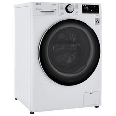 a white washing machine with the door open