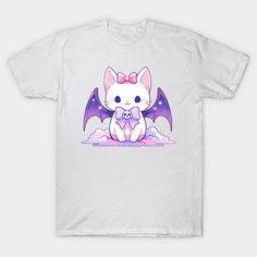 Discover the enchanting blend of sweetness and spookiness with this cute kawaii pastel bat kitty. Immerse yourself in the captivating charming creature as it spreads its wings and radiates cuteness and a hint of Halloween spirit. -- Choose from our vast selection of Crewneck and V-Neck T-Shirts to match with your favorite design to make the perfect graphic T-Shirt. Pick your favorite: Classic, Boxy, Tri-Blend, V-Neck, or Premium. Customize your color! For men and women. Bat Kitty, Cat Merchandise, Kawaii Cat, Halloween Spirit, Cute Kawaii, Cat Tshirt, Spirit Halloween, Spreads, Bat