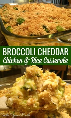 broccoli cheddar chicken and rice casserole recipe