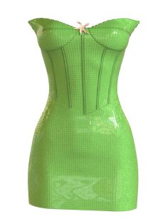 Green sequined dress with a corset top. THIS IS A DIGITAL ITEM, IT ONLY EXISTS DIGITALLY AND WILL BE APPLIED TO YOUR PHOTO(s). Color: green. Material: digital sequins. Digital clothes fit all sizes. About the brand: Sudi Etuz is an Istanbul based fashion designer whose signature style reflects innovation and conceptual designs. In their collection for DRESSX, designer is questioning the difference between reality and digital. How can reality be described? Carefully picked colors are reflecting t Corset Png, Dress With A Corset, Dress Png, Edgy Glam, Png Clothes, Cute Dress Outfits, Sequined Dress, Green Dresses, Photo S