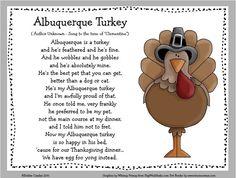 a thanksgiving poem with a turkey wearing a hat