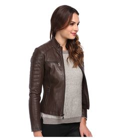 DKNY Single Breasted Moto Jacket 18954-Y4 Mushroom - Zappos.com Free Shipping BOTH Ways Halloween Dance, Halloween 2016, Discount Shoes, Moto Jacket, A Smile, Single Breasted, Stuffed Mushrooms, On Sale, Leather Jacket