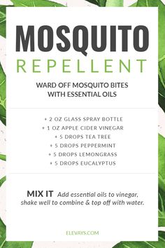 Essential Oils For Mosquitoes, Yard Hacks, Mosquito Repellent Essential Oils, Insect Repellent Essential Oils, Essential Oil Bug Spray, Essential Oil Spray Recipes