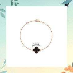 Material: Titanium Steel Fashion Element: Flowers Style: Original Design Black Flower Bracelets For Gifts, Shell Bracelet, Black Bracelets, Single Flower, Red Agate, Black Agate, Pork Belly, Original Design, Agate