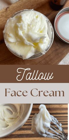 Diy Tallow, Moisturizer Recipe, Tallow Face Cream, Tallow Moisturizer, Tallow Recipe, Face Cream Recipe, Diy Body Butter, Lotion Recipe, Body Butters Recipe