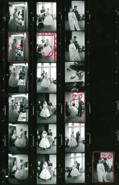 black and white photograph of people in wedding dresses