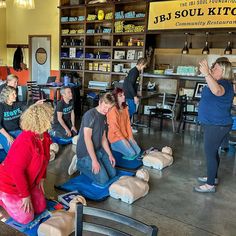 We’re proud to announce that recently some of our volunteers and staff completed training in First Aid, CPR, and AED emergency medical services. Thank you to Hands on CPR Training for spending the afternoon with us and providing an excellent class to our team! We are looking forward to many more trainings in the future and continuing to offer more classes to our volunteers. ⛑️❤️ Soul Kitchen, Medical Services, Emergency Medical, Looking Forward