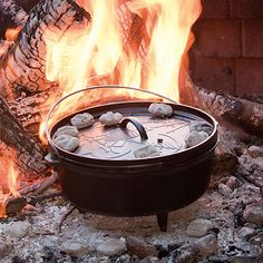 This weekend, host a party and use this Dutch oven to cook for everyone! Easily move from cooking surface to table or counter, thanks to the bail handle design. Crafted in America with iron and oil, this dutch oven's large, naturally seasoned cooking surface is ready to help you make incredible meals to feed a crowd. Seasoned and ready to use. Included: 1 6 Qt. Dutch Oven(s) With Lid(s)Features: Broiler SafeCooktop Compatibility: InductionSteamer Insert Compatibility: 6 Qt. Dutch OvenMaximum Te… Lodge Cookware, Oatmeal Pancakes Healthy, Cast Iron Chicken, Boy Scout Camping, Canned Spaghetti Sauce, Campfire Desserts, Dutch Oven Camping, Scout Camp, Cast Iron Griddle