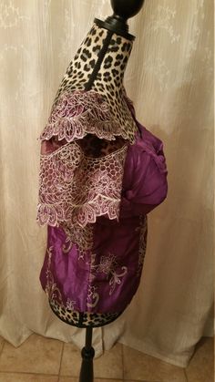 Lace blouse can be used on a skirt, pant ND African fabric. Fitted Purple Blouse For Party, Long Sleeve Blouse For Wedding, Party Sets With Lace Work, Elegant Long Sleeve Purple Blouse Piece, Elegant Long Sleeve Purple Blouse, Bohemian Purple Sets, Elegant Unstitched Purple Blouse Piece, Lace Blouse Piece For Wedding, Elegant Embroidered Blouse For Traditional Ceremonies