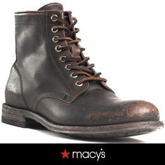 in stock Distressed Leather, Work Fashion, Online Purchase, Lace Up Boots, Full Grain Leather, Leather And Lace, Black Boots, Men's Shoes, In Store