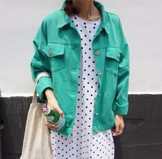 File 0595668327 large Green Cotton Button-up Outerwear, Casual Green Button-up Outerwear, Green Cotton Denim Jacket With Pockets, Trendy Green Button-up Outerwear, Green Cotton Button-up Denim Jacket, Green Button-up Cotton Denim Jacket, Green Button-up Outerwear For Spring, Green Winter Denim Jacket With Pockets, Winter Green Denim Jacket With Pockets