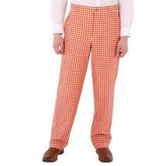 Burberry Men's Bottoms. Fashion category: Pants & Leggings. SKU: 4563541. Color: Red Pattern. Burberry Men's Red Pattern Cut-out Back Gingham Stretch Cotton Trousers. Woven from gingham stretch cotton, this pants feature back cut-out and logo-tagged press stud, zip fly closure and press-stud closure, side slip pockets and back welt pockets. 95% wool, 5% elastane. Specialist dry clean. Made in Italy. Size: 34.3.  Color: Multicolor.  Gender: male.  Age Group: adult. Classic Plaid Cotton Bottoms, Classic Plaid Bottoms With Pockets, Classic Spring Plaid Bottoms, Fitted Gingham Bottoms With Pockets, Mens Bottoms, Burberry Mens, Burberry Pants, Men's Bottoms, Checked Trousers