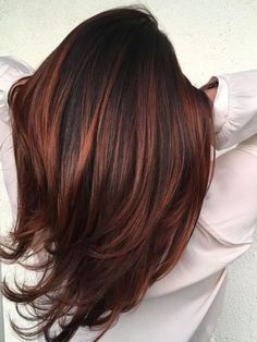 Hair Color Ideas For Brunettes Balayage, Dark Auburn Hair, Rambut Brunette, Red Balayage, Latest Hair Color, Copper Hair Color, Hair Color Auburn, Winter Hair Color