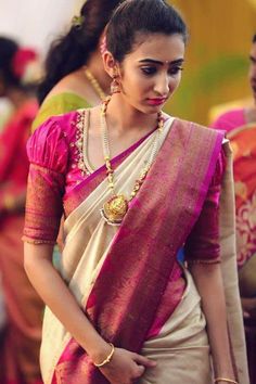 Saree Blouse Neck Designs, Sari Blouse Designs, Blouse Designs Indian, Silk Saree Blouse Designs