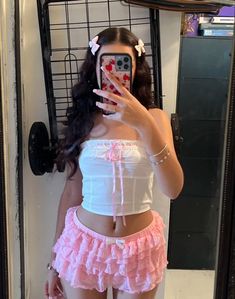 Bloomer Shorts Outfit, Bloomers Outfit, Lace Bloomers, Pink Bloomers, Bloomer Shorts, Pink Lifestyle, Shorts Outfit, Pink Outfits