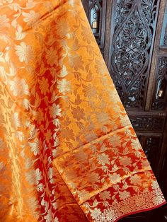 Beautiful Orange double tone dupatta with a tint of orange. Item: Dupatta Base color : Orange Fabric : Soft Silk (Not Pure Silk) Work : Zari Weaved with tassels Size : 2.5 meters Length of the Dupatta : 92 inches approx. Width of the dupatta : 35 1/2 inches (Approx.) Orange Salwar Kameez With Cutdana For Navratri, Orange Semi-stitched Salwar Kameez With Cutdana, Orange Anarkali Set For Eid With Traditional Drape, Orange Anarkali Set With Pallu For Eid, Orange Anarkali Set With Zari Work Traditional Drape, Orange Anarkali Set With Sheer Dupatta, Festive Orange Anarkali Set With Pallu, Orange Anarkali Set With Dupatta For Diwali, Traditional Orange Anarkali Set With Dupatta