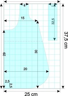 the size and measurements for a dress with an overlay pattern, as shown in this diagram