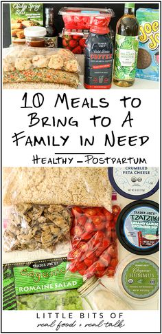 the top 10 meals to bring to a family in need