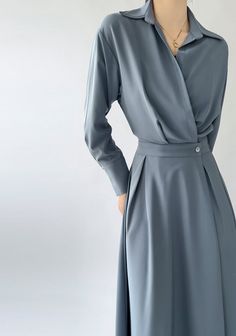 Midi Black Dress Wrap Dress Shirt Dress Designer Dress by - Etsy Elegant Shirt Dress, Midi Black Dress, Shirt Dress Long Sleeve, Shirt Dress Long, Dress Shirt Dress, Custom Dress, Fitting Dress, Dress Wrap, Handmade Dress