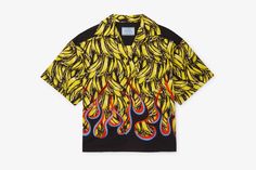 Pusha-T's Prada Flames Shirt: Where to Buy Online Flames Shirt, Being Boring, Dope Shirt, Pusha T, The Vegas, Cotton Poplin Shirt, Bowling Shirts, Baroque Fashion, Milan Italy