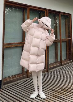 Wrap yourself in luxury with the Trista Pink Hooded Long Down Puffy Coat. This sophisticated coat features a pink zipper for a pop of color and a cozy hood for added warmth. Its long length and down insulation will keep you stylish and comfortable in the coldest weather. Details & care Fixed hood Lined, with 800-fill-power down 90% duck down, 10% feather Nylon Dry clean Women's coat Item #312132 SIZE INFO XS=US2=UK6=EU32 S=US4-6=UK8-10=EU34-36 M=US8-10=UK12-14=EU38-40 L=US12=UK16=EU42 ★★ It woul Puffy Coat, Duck Down, Height And Weight, Women's Coat, Long Length, Cold Weather, Insulation, Coats For Women, Color Pop