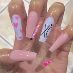 Nails Valentine, Gel Pedicure, French Pedicure, Valentines Day Nails, Nails Valentines, Nail Designs Valentines, Coffin Nails Long