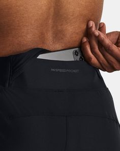 UA Microthread fabric dries faster, won't cling to you, won't chafe & stretches without absorbing sweat|Expandable center-back waistband pocket is water-resistant & keeps your phone secure, with no bouncing|Material wicks sweat & dries really fast|4-way stretch material moves better in every direction|Encased elastic waistband with internal drawcord|Secure, zip hand pockets|Ankle zips for a custom fit & easy on/off Midweight Athleisure Bottoms With Functional Pockets, Midweight Workout Bottoms With Functional Pockets, 4-way Stretch Workout Bottoms With Hip Pockets, Workout Bottoms With Hip Pockets And 4-way Stretch, Functional Black Bottoms With Comfort Waistband, Black Functional Bottoms With Comfort Waistband, Midweight Workout Bottoms With Pockets, 4-way Stretch Gym Bottoms With Pockets, Under Armour Bottoms With Pockets